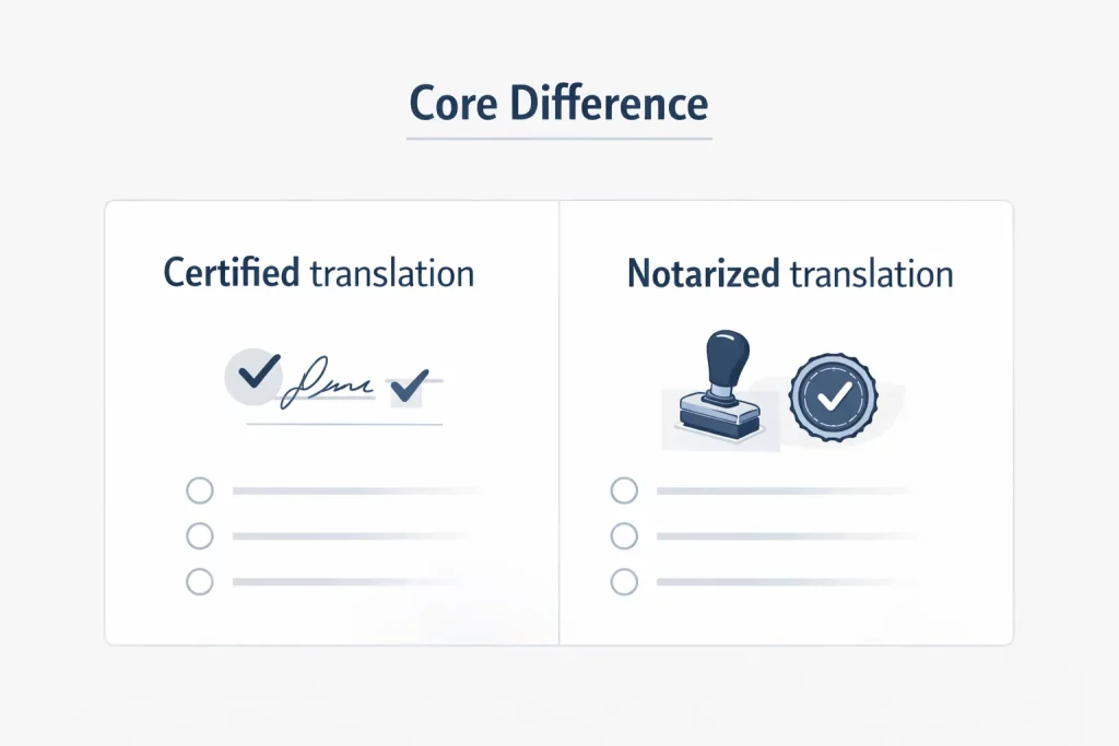 Certified vs Notarized
