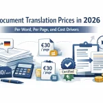 Document Translation Services Prices: What You’ll Actually Pay in 2026 (Per Word, Per Page + All Drivers)