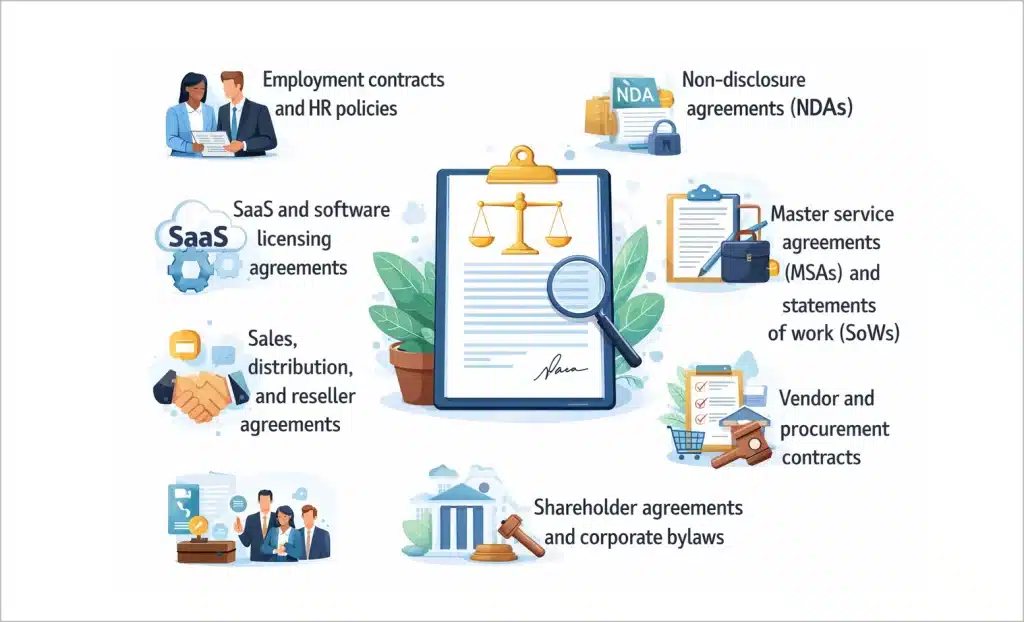 List of Contracts Need Professional Translation