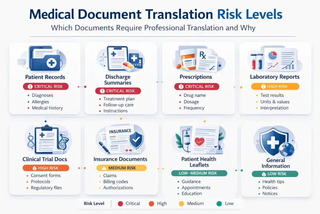 Medical Translation Risk Levels