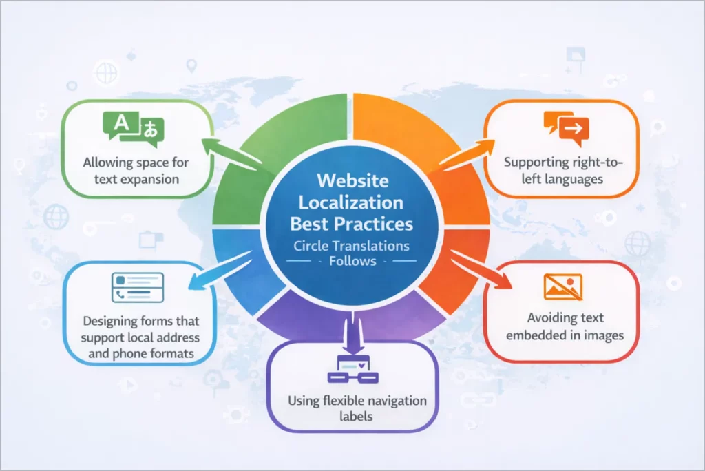 website localization best practices we follow at Circle Translations