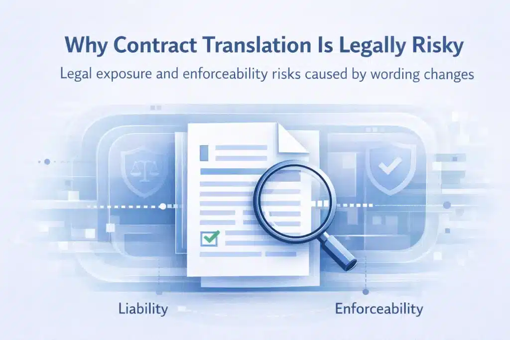 Why contract translation is legally risky